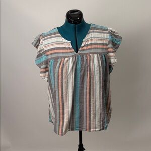 Knox Rose Multicolor Striped Blouse